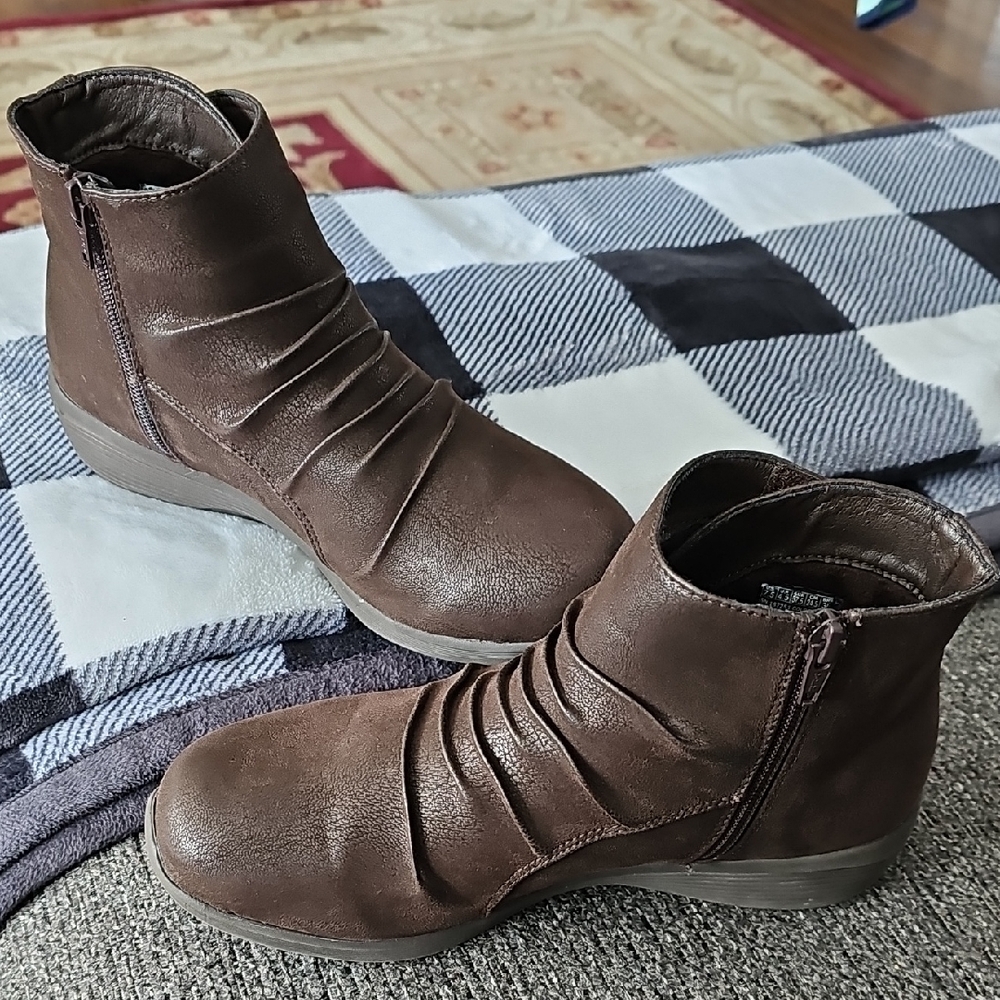 Skechers Dark Brown Ankle Booties
